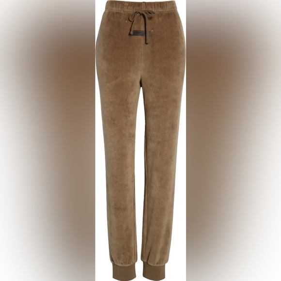 Fear of God Cotton Blend Velour Sweatpants Wood 🤍 - Picture 4 of 6